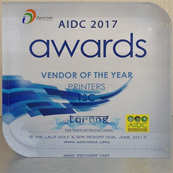 TSC - Best printer vendor - AIDC Awards